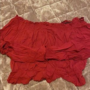 Long sleeve crop top